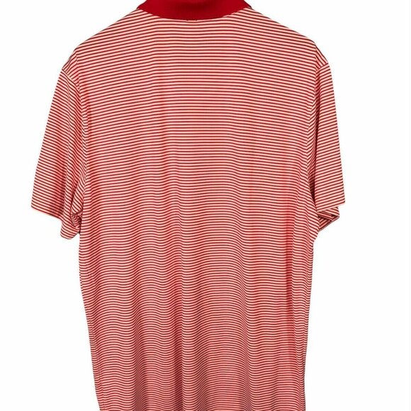 Nike Golf Dri-Fit Red & White Striped Men's Polo Shirt XL Extra Large - Picture 9 of 9